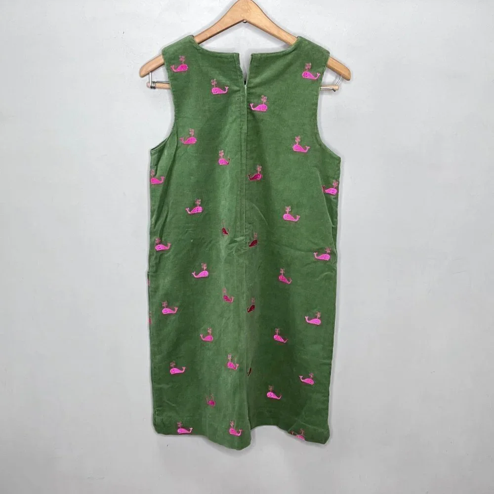 Vintage Pink Whale Lilly Pulitzer Corduroy Jumper/Dress- Size 14‎